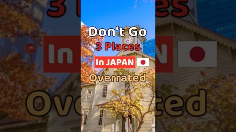 3 Places Locals Say Don’t Visit in Japan in 2025 : Overrated Places 1 | #shorts, #Japan, #traveltips